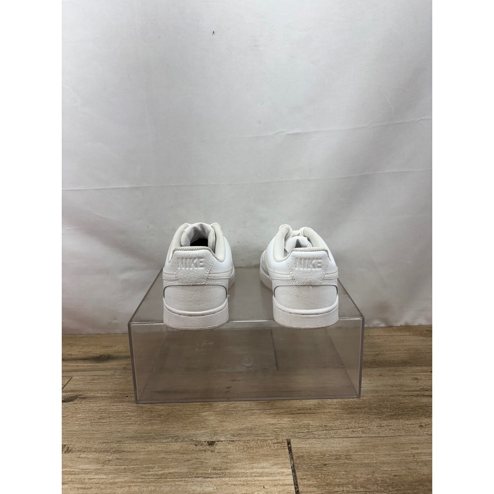 Nike Court Vision Low Sneakers‎ White Leather Casual Shoes Women's - Picture 4 of 10